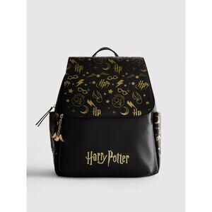 NEW Primark x Harry Potter Black and Gold Backpack